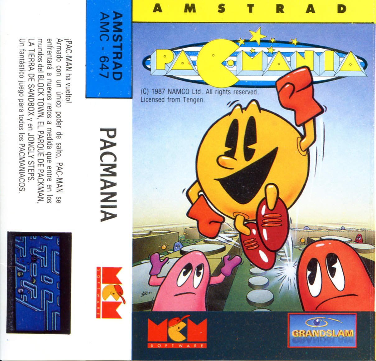 Caratula de Pac-Mania para Amstrad CPC