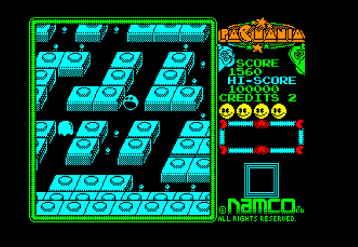 Pantallazo de Pac-Mania para Amstrad CPC