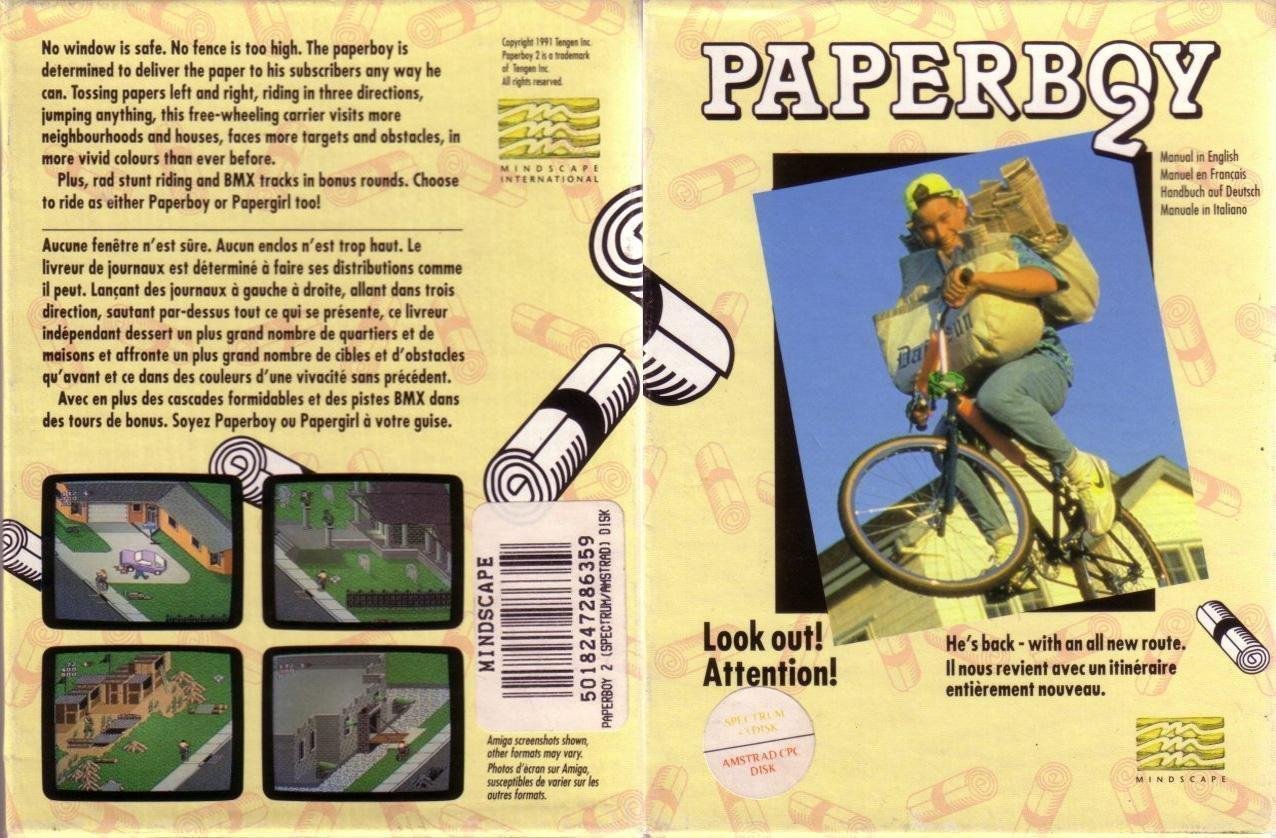 Caratula de Paperboy 2 para Amstrad CPC