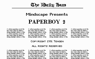 Pantallazo de Paperboy 2 para PC