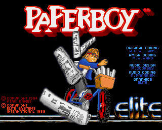 Pantallazo de Paperboy para Amiga