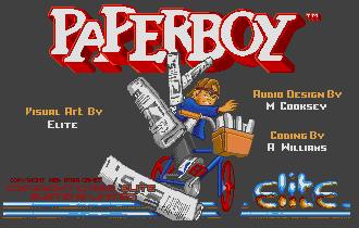 Pantallazo de Paperboy para Atari ST