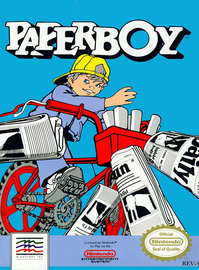 Caratula de Paperboy para Nintendo (NES)