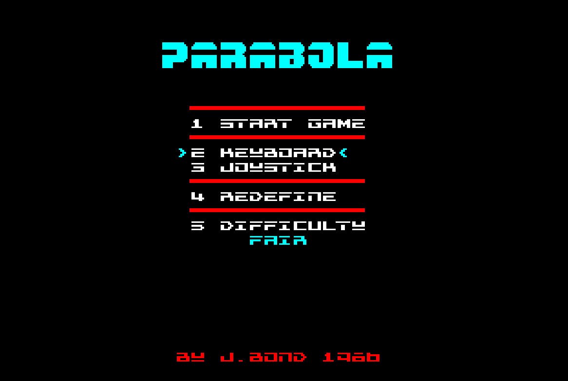 Pantallazo de Parabola para Amstrad CPC