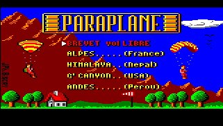Pantallazo de Paraplane/Paragliding para Amstrad CPC