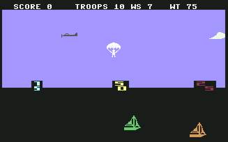 Pantallazo de Paratrooper para Commodore 64