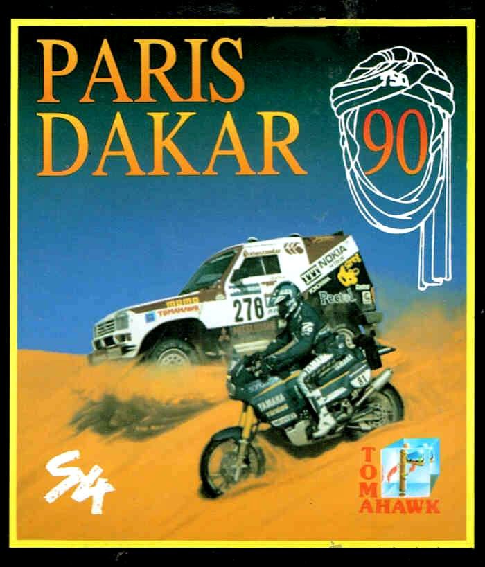 Caratula de Paris Dakar 1990 para PC