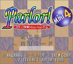 Pantallazo de Parlor! Mini 4 (Japonés) para Super Nintendo