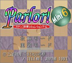 Pantallazo de Parlor! Mini 6 (Japonés) para Super Nintendo
