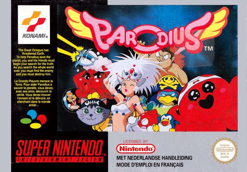 Caratula de Parodius: Non-Sense Fantasy para Super Nintendo