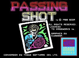 Pantallazo de Passing Shot para MSX