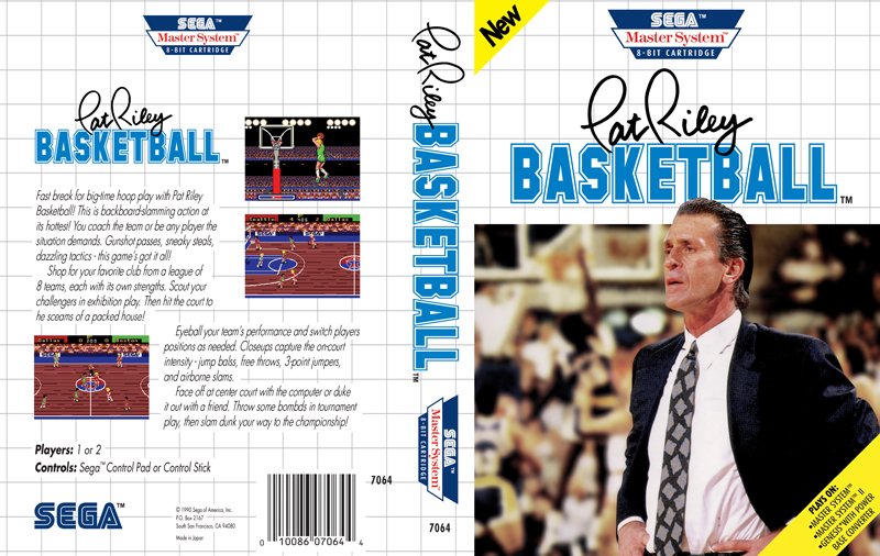 Caratula de Pat Riley Basketball para Sega Master System