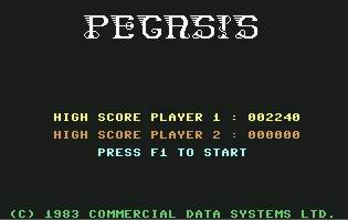 Pantallazo de Pegasis para Commodore 64