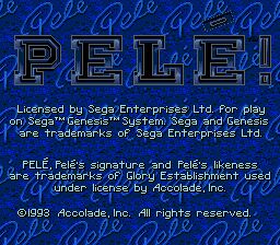 Pantallazo de Pele! para Sega Megadrive