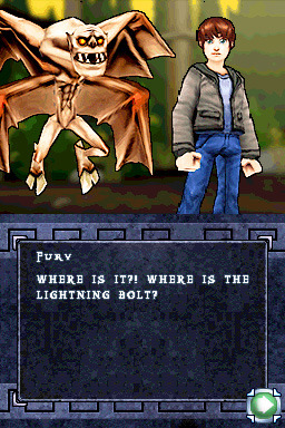 Pantallazo de Percy Jackson & The Olympians: The Lightning Thief para Nintendo DS