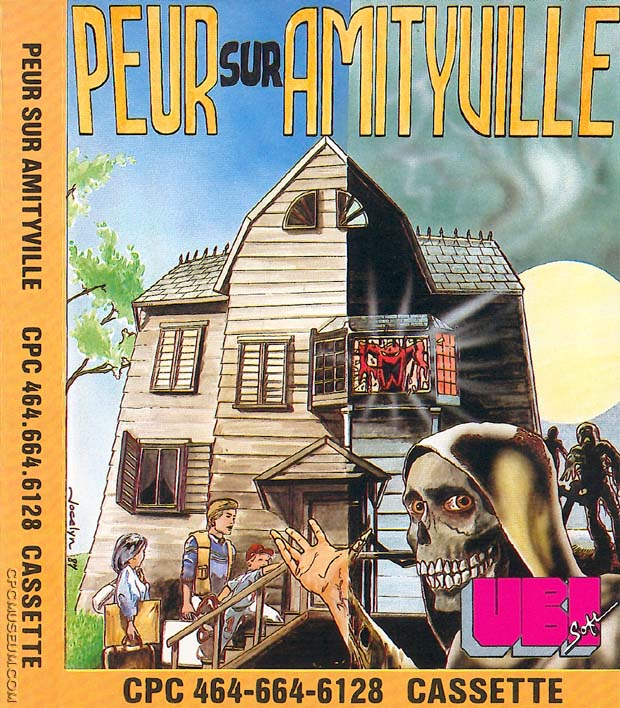 Caratula de Peur Sur Amityville para Amstrad CPC