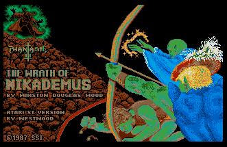 Pantallazo de Phantasie III: The Wrath of Nikademus para Atari ST