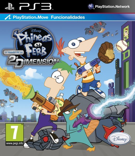 Caratula de Phineas & Ferb: A Través De La Segunda Dimensión para PlayStation 3