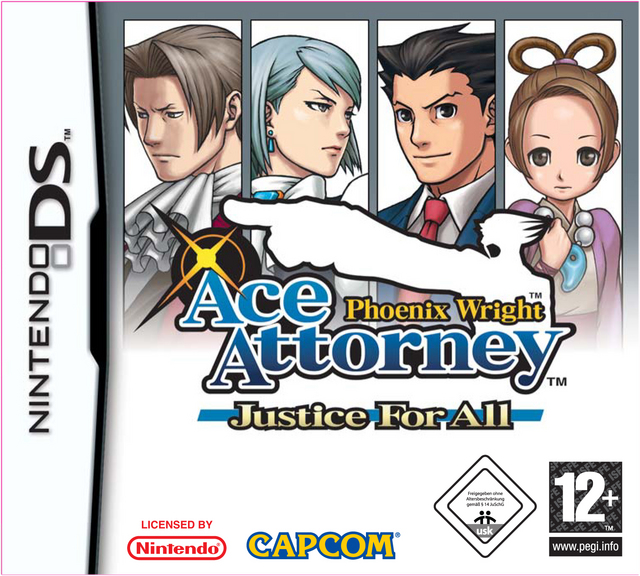 Caratula de Phoenix Wright : Ace Attorney Justice For All para Nintendo DS