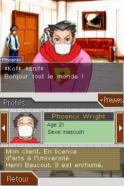 Pantallazo de Phoenix Wright Ace Attorney: Trials and Tribulations para Nintendo DS