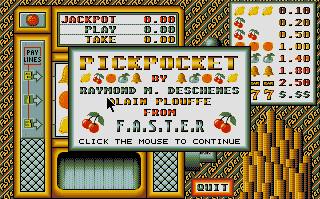 Pantallazo de PickPocket para Atari ST