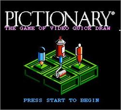 Pantallazo de Pictionary: The Game of Video Quick Draw para Nintendo (NES)