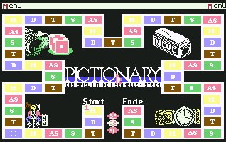 Pantallazo de Pictionary - Das Spiel mit dem schnellen Strich para Commodore 64