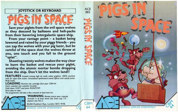 Caratula de Pigs in Space para Commodore 64
