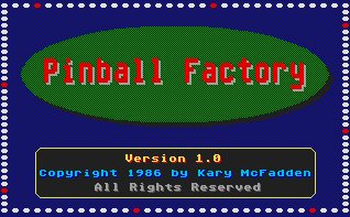 Pantallazo de Pinball Factory para Atari ST