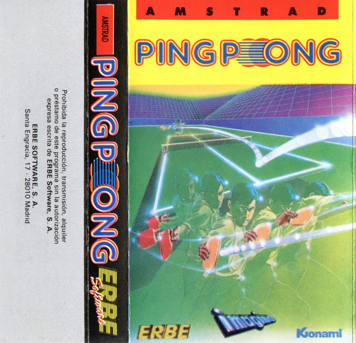 Caratula de Ping Pong para Amstrad CPC
