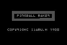 Pantallazo de Pingball Maker para MSX