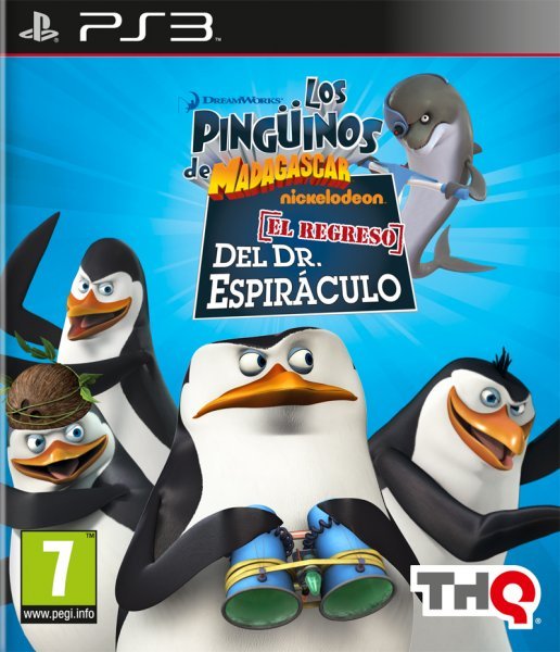 Caratula de Pinguinos De Madagascar, Los: El Regreso Del Dr. Espiráculo! para PlayStation 3