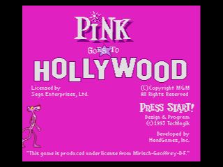 Pantallazo de Pink Goes to Hollywood para Sega Megadrive
