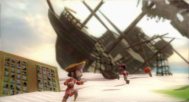 Pantallazo de Pirates Vs Ninjas Dodgeball (Xbox Live Arcade) para Xbox 360