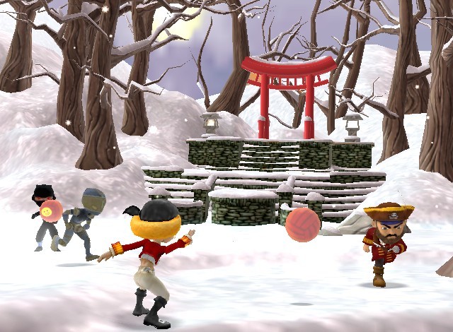 Pantallazo de Pirates vs Ninjas Dodgeball para Wii