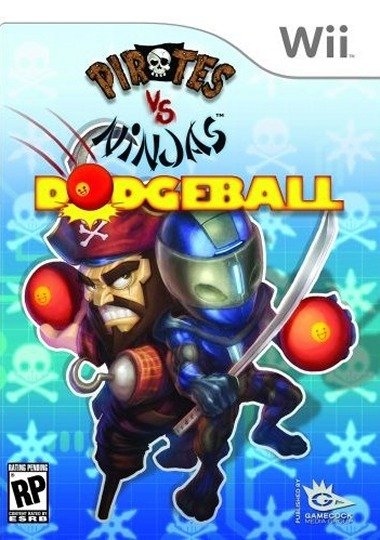 Caratula de Pirates vs Ninjas Dodgeball para Wii
