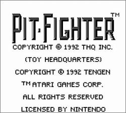 Pantallazo de Pit-Fighter para Game Boy