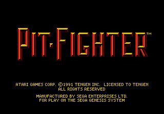 Pantallazo de Pit-Fighter para Sega Megadrive