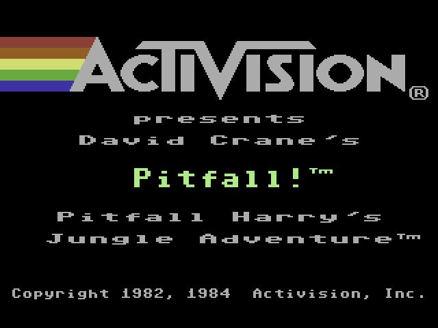Pantallazo de Pitfall! para Commodore 64