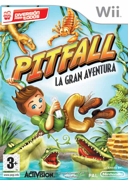 Caratula de Pitfall: La Gran Aventura para Wii