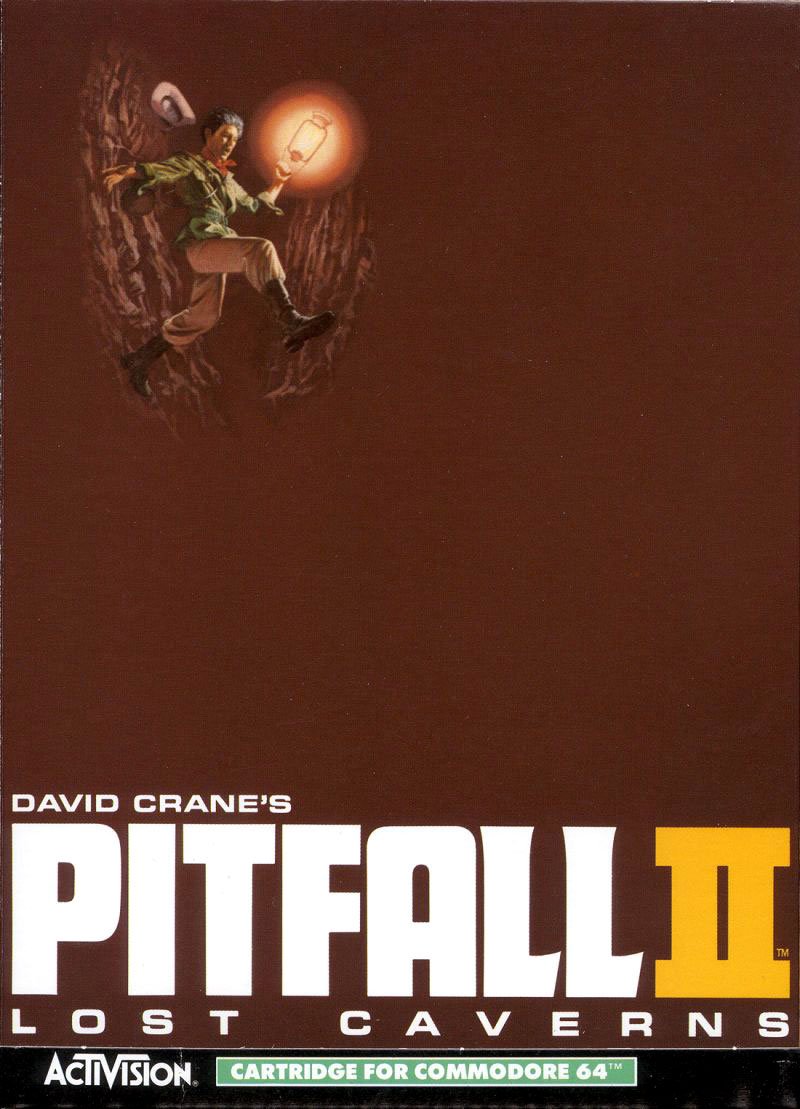 Caratula de Pitfall II: Lost Caverns para Commodore 64