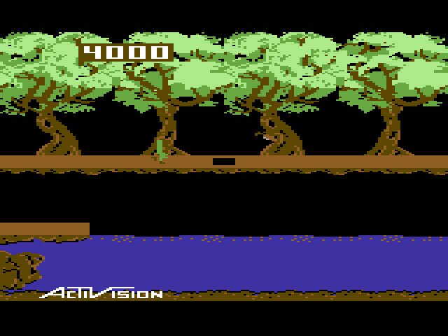 Pantallazo de Pitfall II: Lost Caverns para Commodore 64