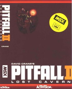 Caratula de Pitfall II: Lost Caverns para MSX