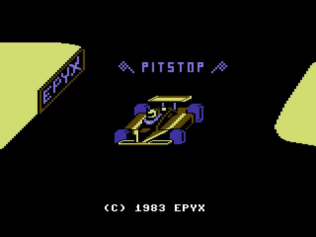 Pantallazo de Pitstop para Commodore 64