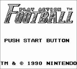 Pantallazo de Play Action Football para Game Boy