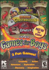 Caratula de PlayZone! Games for Boys [2004] para PC