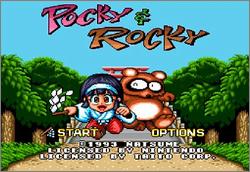 Pantallazo de Pocky & Rocky para Super Nintendo