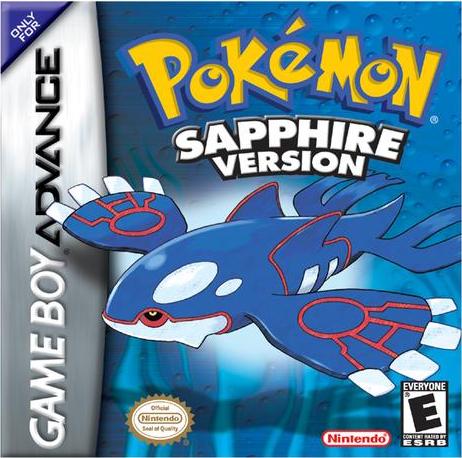 Caratula de Pokémon Sapphire para Game Boy Advance