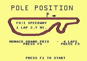 Pantallazo de Pole Position para Commodore 64