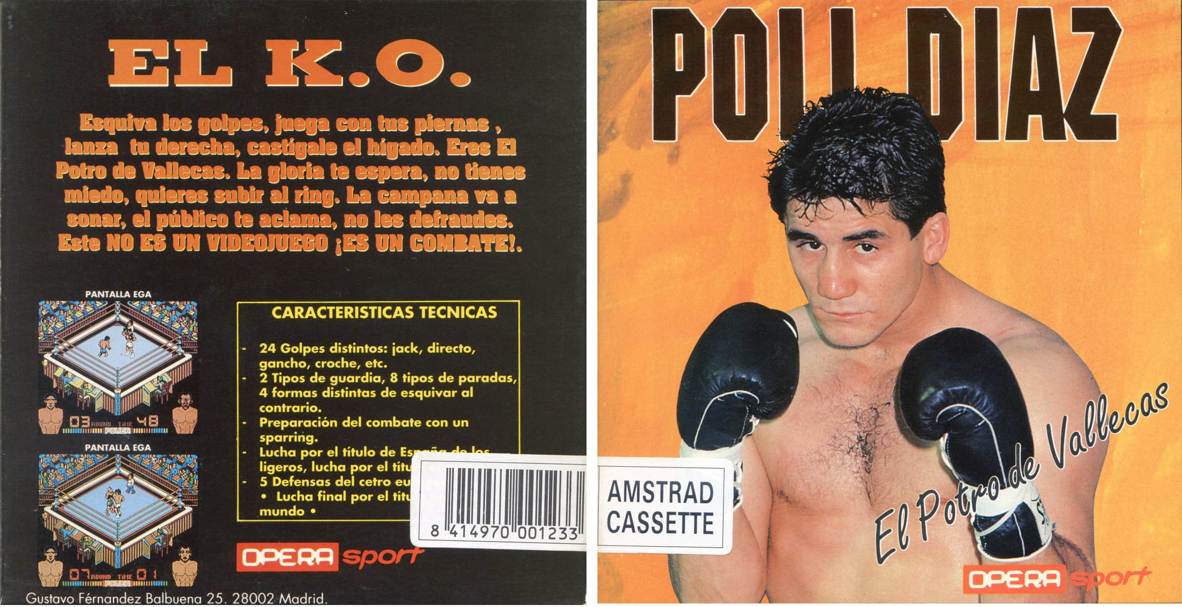 Caratula de Poli Diaz Boxeo para Amstrad CPC